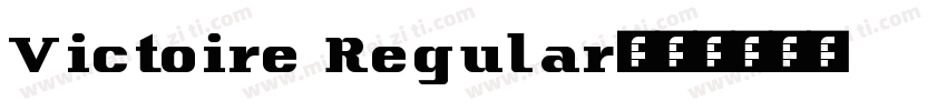 Victoire Regular字体转换